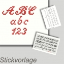 Stickvorlage Alphabet